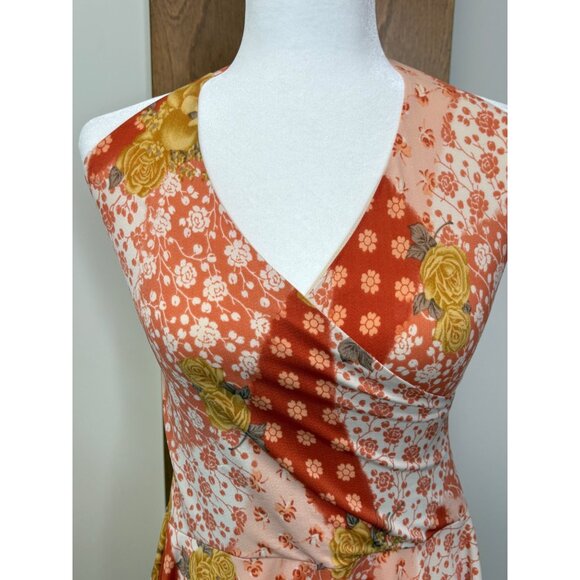 Y2K Fredericks Of Hollywood Floral Asymmetrical Fairy Feminine 70s Vibe Size 4 - Picture 6 of 16